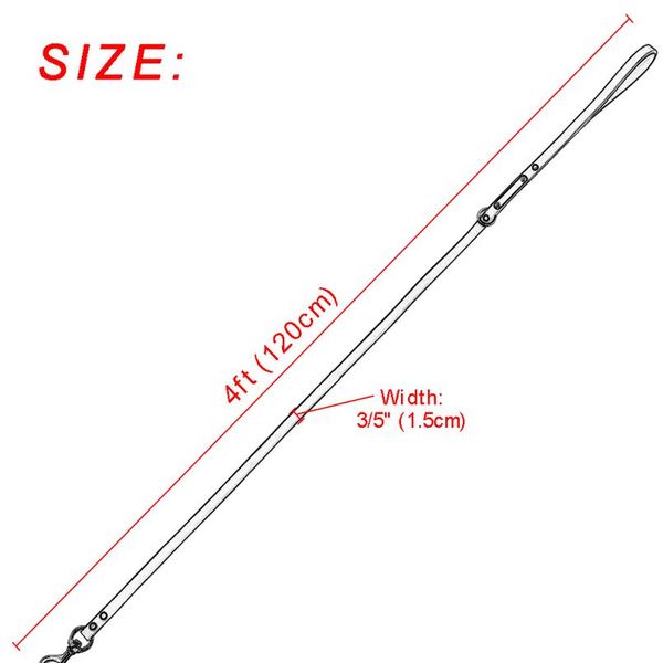 

120cm dog leash custom leather dog leash nameplate id tag collar lead pet walking lead for small medium large dogs k9 bbyczw