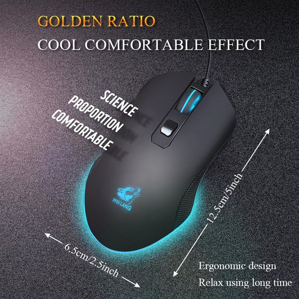 

v1 wired gaming mouse800 3200dpi silent led backlit usb optical ergonomic gaming mouse lol mice surfing gamer mouse for pc h bbypka