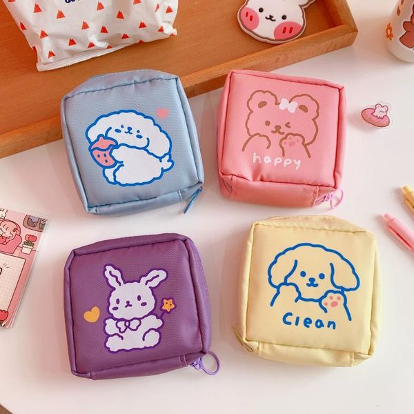 

small women cosmetic bag for travel waterproof storage pouch cute lovely bear tote lipstick coin purse storage bags