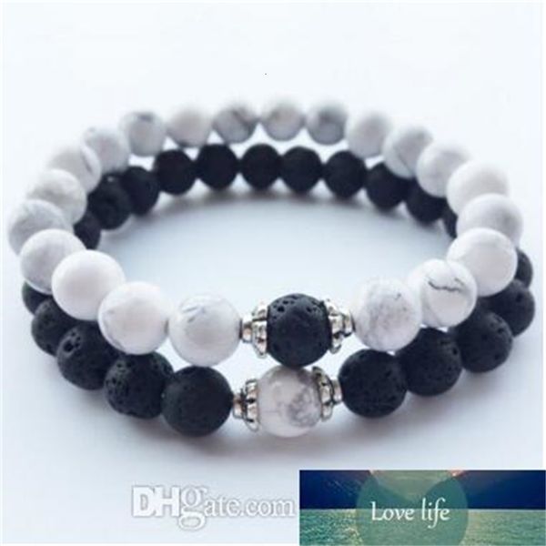 

white lava volcanic turquoise bracelet new natural stone bracelets, Black