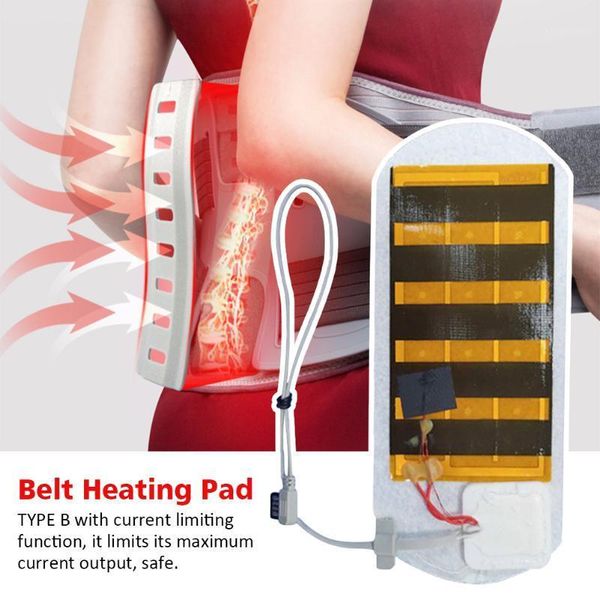 

waist support pain relief usb temperature adjustable warm belly ultra thin 5v back shoulder outdoor fast far-lnfrared graphene heating pad1, Black;gray