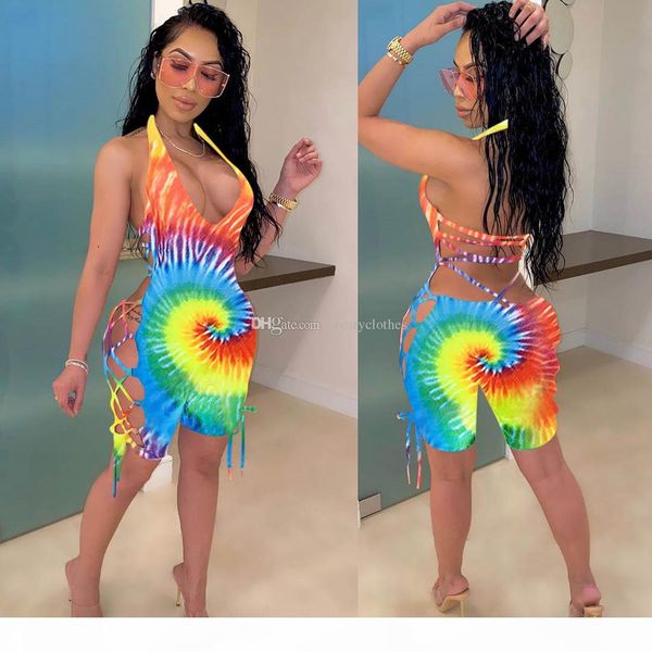 

women summer rainbow bodysuits rompers fashion streetwear onesies apparel one piece jumpsuits swimsuits clothes sets outfits, Black;white