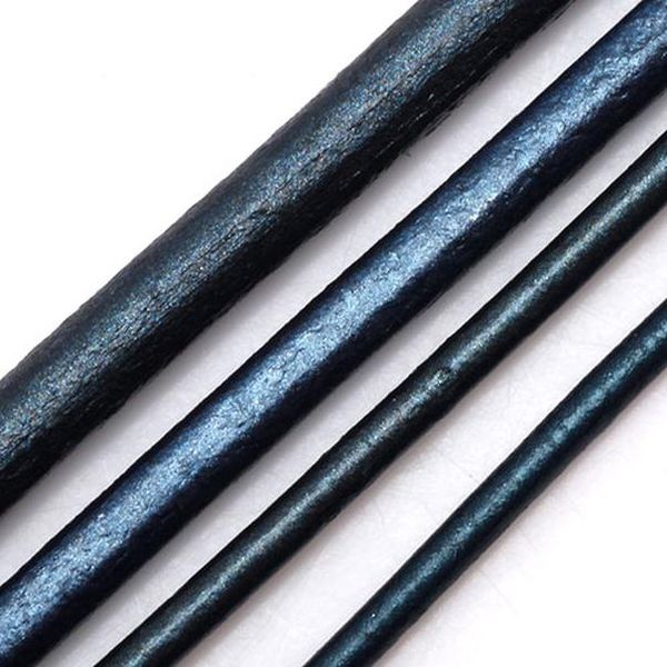 

olingart 1.5 / 2.0 / 3.0 / 4.0 мм 2 м круглый из натуральной кожи / проволоки diy шнуры женщины очаровательные серьги браслет ожерелье ювели