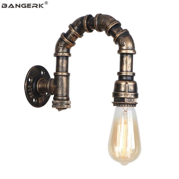 

wall lamp with switch retro loft decor industrial light led iron water pipe edison sconce lighting lamparas de pared