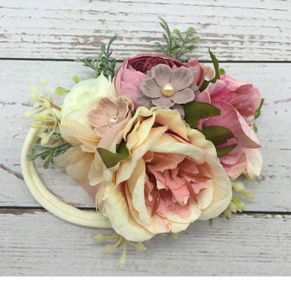 

elastic baby flower hair band floral flower crown newborn baby headband garland pgraphy hair accessories flowe jlllmw