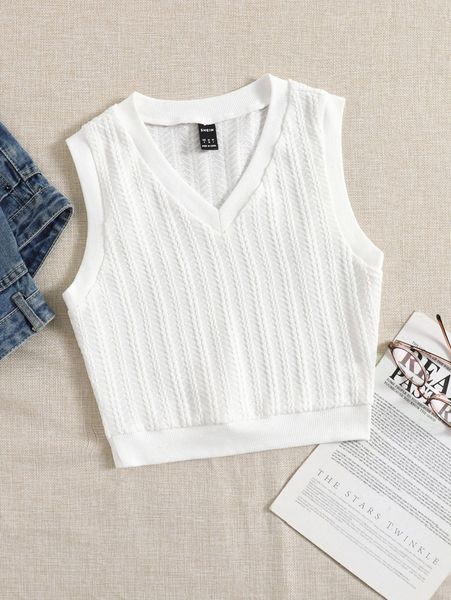 

solid textured tank h4w5#, White