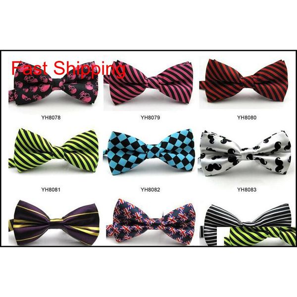 

50pcs neck bowtie bow tie adjustable bow tie metal adjustment buckle qylacx dh_seller2010, Black;gray