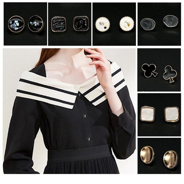 

pearl tiny apparel gold metal clothing buttons decorative jewelry flower vintage small buckle sewing snap garment acc jllspc, Blike;white