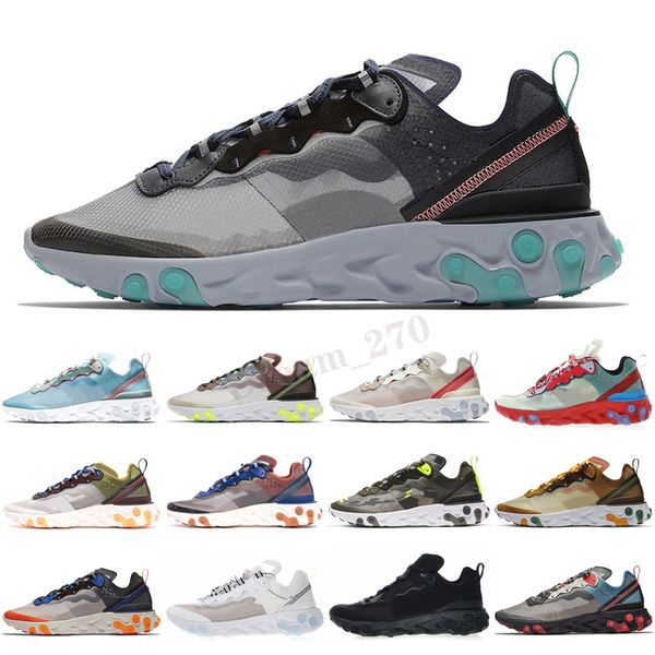 

2020 react vision 55 run shoes for men women light bone triple black white crimson gold mens trainers outdoor sports sneakers