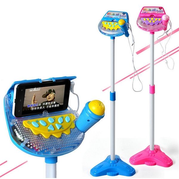 

kids early education musical toy stand type music microphone adjustable karaoke microphone y200428