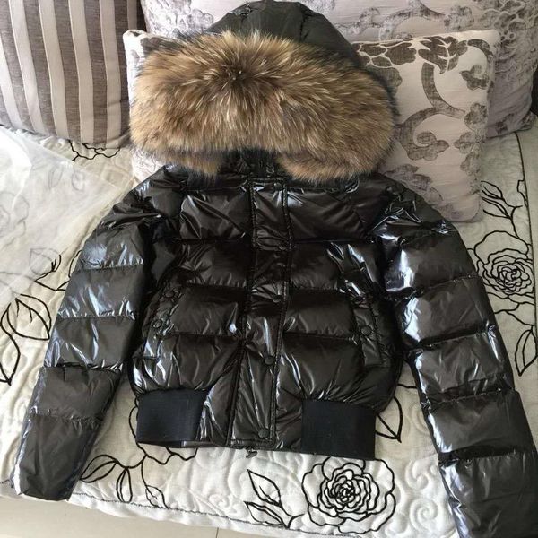 

good quality and fashional women jacket with luxury fur winter down coat 2020 whywomen558 c1204, Black