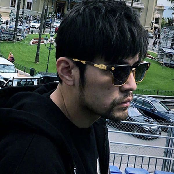 

chou chou's same type of fashion personality versatile driving sunglasses, Black