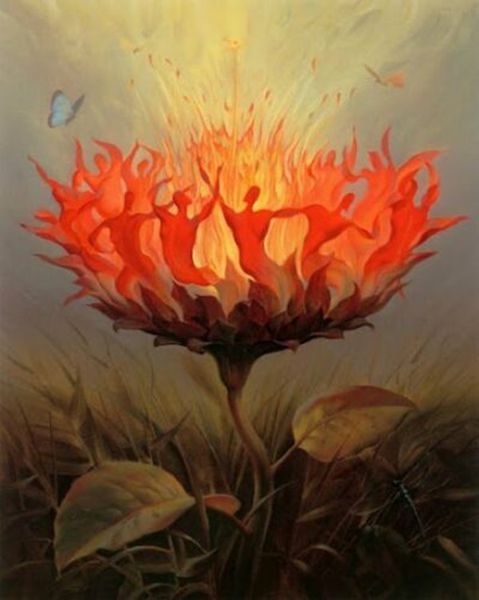 

vladimir kush fiery dance home decor handcrafts /hd print oil painting on canvas wall art canvas pictures 7880