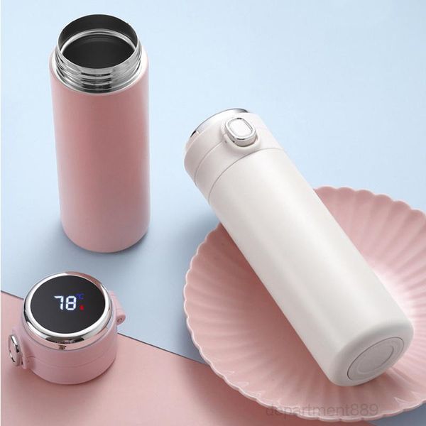 

stainless steel thermal cup vacuum flask intelligent temperature measurement bounce students portable thermos bottle cups owa1711