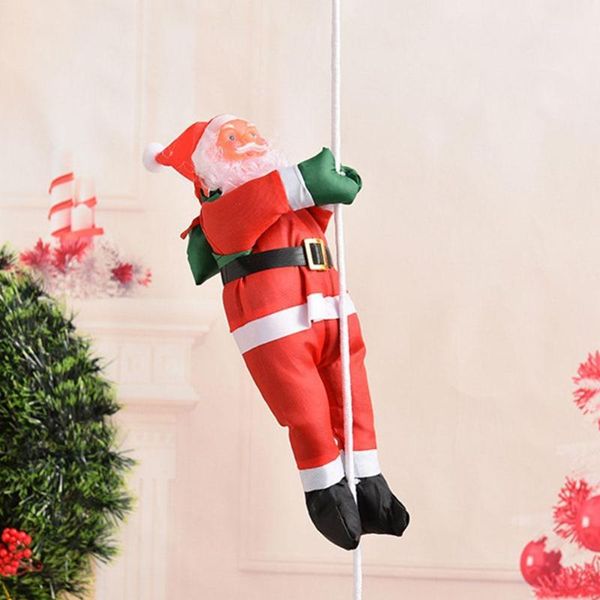 

christmas tree decorations 30cm ladder climbing rope santa claus doll outdoor christmas ornaments home decoration xmas pendant1