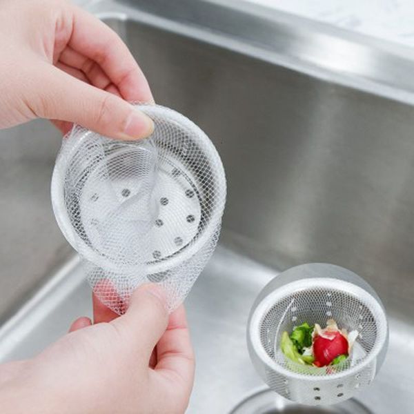 

hole strainer disposable mesh trash sink drain garbage bag bathroom waste bin filter kitchen accessories