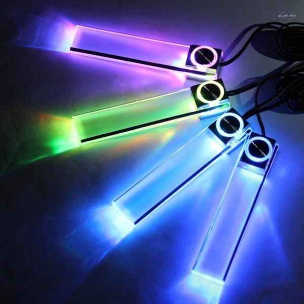 

led light atmosphere light car shape car accessories 4 in 1 environment atmosphere interior blue multicolor1