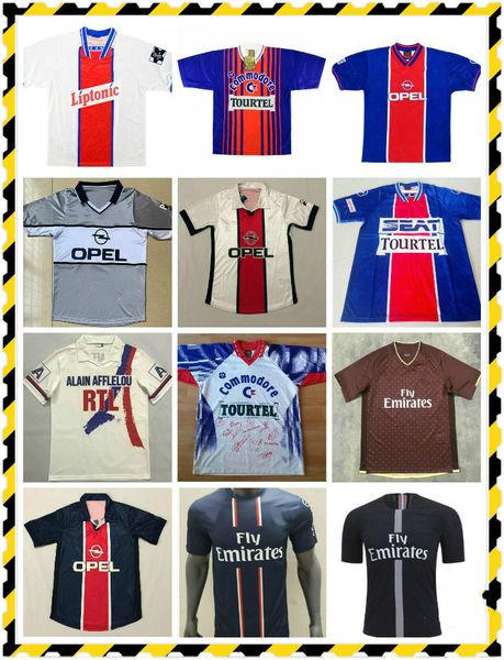 

12/13 retro version soccer jerseys home #34 beckham soccer shirt ibrahimovic pastore lavezzi menez t.silva matuidi verratti football, Black;yellow