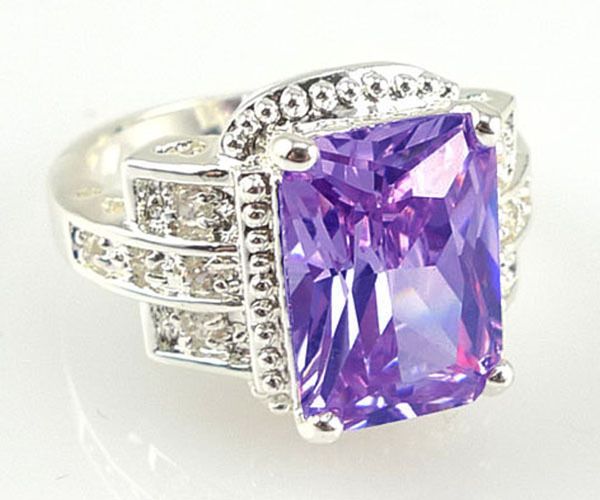 

three stone rings fashion ladies color zircon silver-plated ring jewelry jewelry jewelry wholesale direct sales, Golden;silver