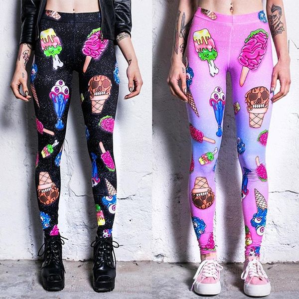 

women's pants & capris skinny women printing fitness leggings workout sports running push up gym wear elastic slim, Black;white