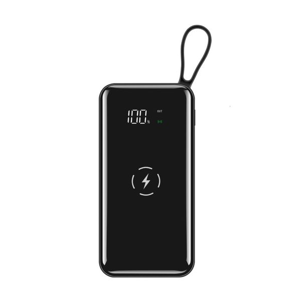 

10000 ma ultra thin three in one double mirror qi mobile power bank wirels