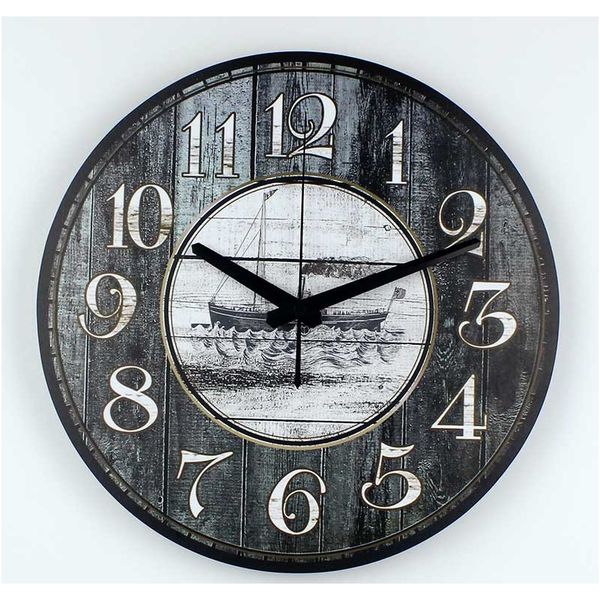 

ретро стиль гостиной украшения стены часы абсолютно безмолвный большой размер настенные часы винтажные дома декор уникальные 3d настенные ча