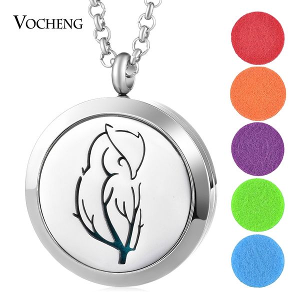 

30mm essential oil diffuser locket necklace 316l stainless steel magnetic without felt pads va-706