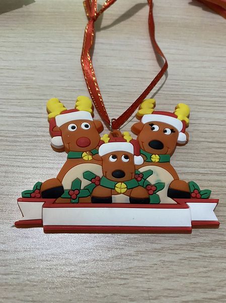 

xmas customized ornaments 2020 trees reindeer christmas quarantine gift survivor family of hang decorations snowman pendoutlet800t