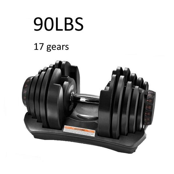 

90 pound adjustable dumbbell homegym fitness workout fast dial switch home office use