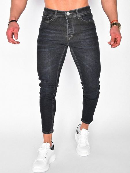 

men washed skinny jeans x2jq#, Blue