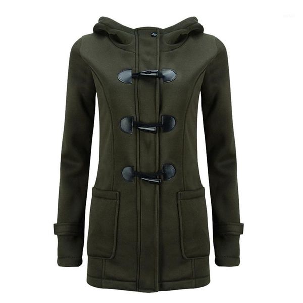

women causal coat 2020 new spring autumn women overcoat hooded coat zipper button outwears jackets casaco feminino plus sizes1, Black;brown