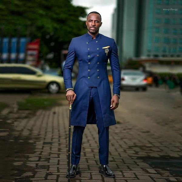 

african black men's classic suits for men groom tuxedo costume mariage homme stand collor blazer terno masculino 2piece1, White;black