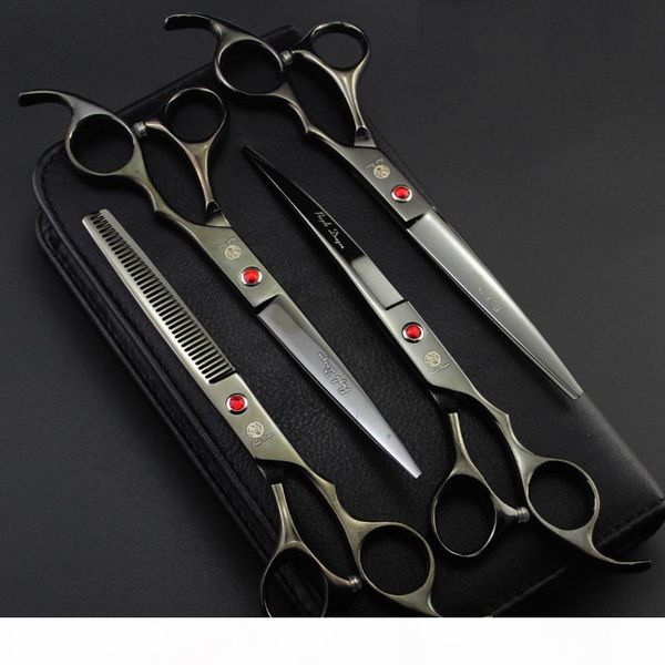 

professional pet scissors purple dragon 7" jp stainless straight shears thinning shears 3003# dog grooming scissors animal shear