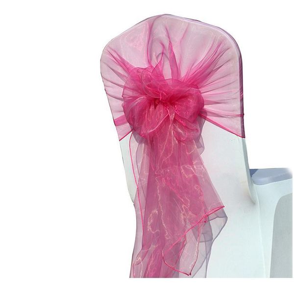 

10pcs/lot organza wedding chair knot/chair sashes/chair hoods/ chair covers decoration for wedding party&event&banquet suppli qylsvk