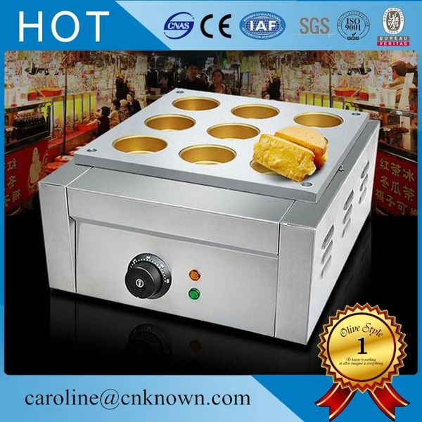 

electric 9 hole red bean cake maker machine/ commercial layer cake machine