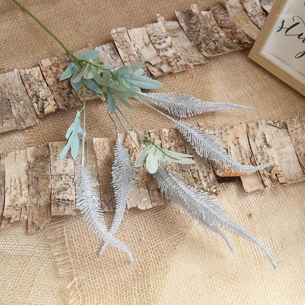 

6 heads artificial tail flower branch hanging tail grass flower wedding decor1