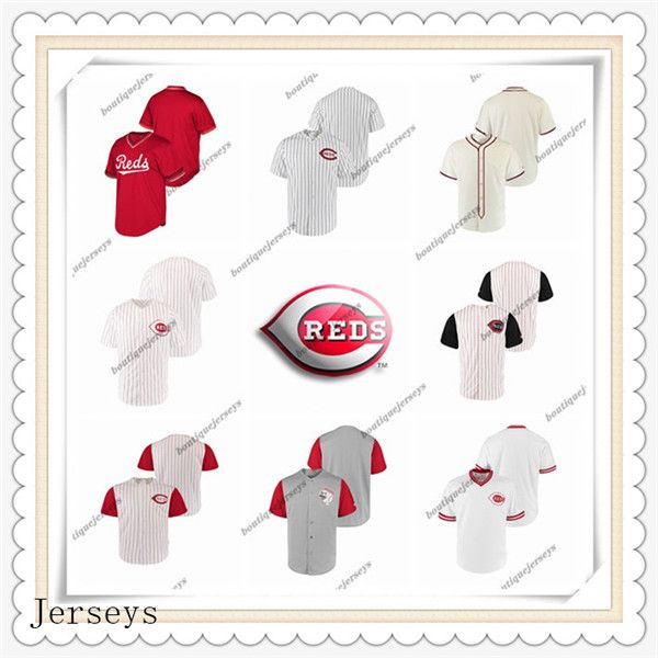 

custom cincinnati reds men women youth personalized #00 any name and number black crimson white red gray jerseys 01, Blue;black