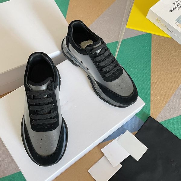 

lightweight material comfortable mens shoes simple version retro style casual sneakers embossed lettering leather panel waterproof fabric sp, Black