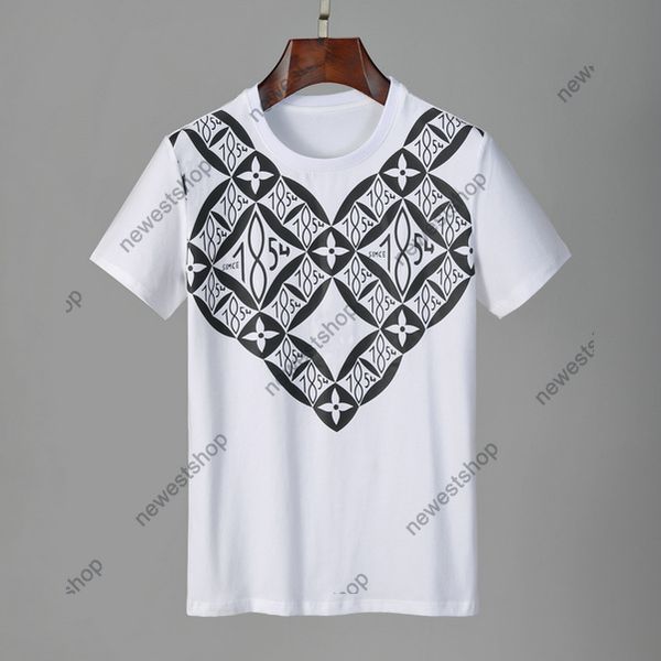 

summer 2021 new designers mens iv clothes tshirt old flowers color letter printing casual t-shirt women luxury t shirt dress tee, White;black