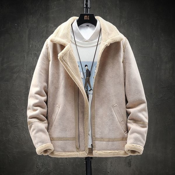 

Man-clothes 2021 Cotton Quilted -autumn-winter New Lamb Wool and Cashmere Cotton-quilted Cotton-clothing Male Youth 2YTJ, Black