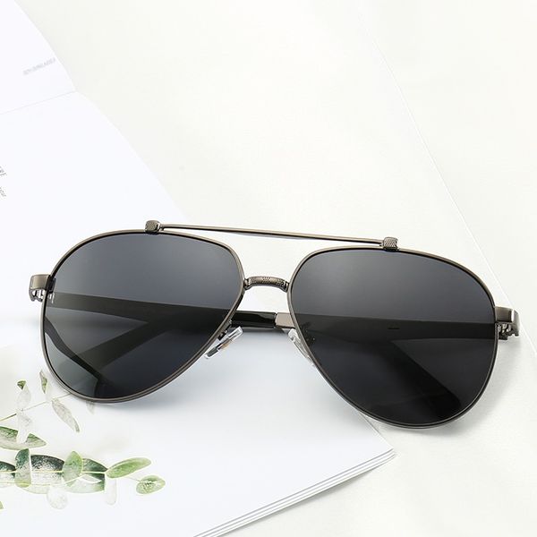 

sunglasses men metal vintage sunglasses fashion style square frameless uv 400 lens with original case, White;black