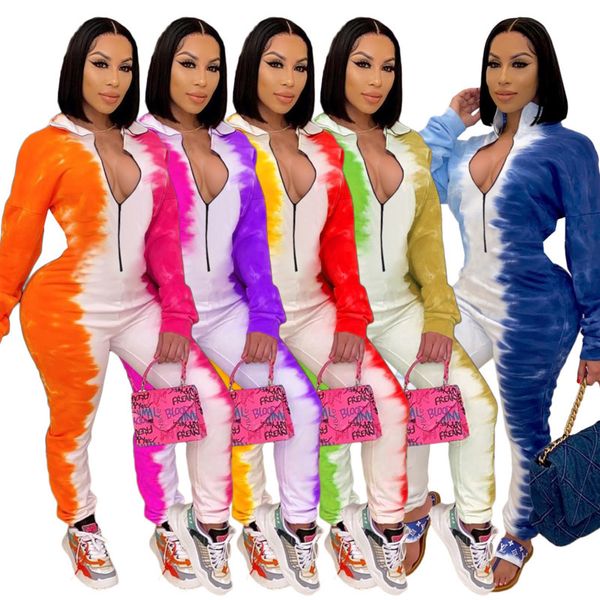 

women jumpsuits designer tie dye high grade craft fashion printed onesies sports ladies new casual rompers 5 colours, Black;white