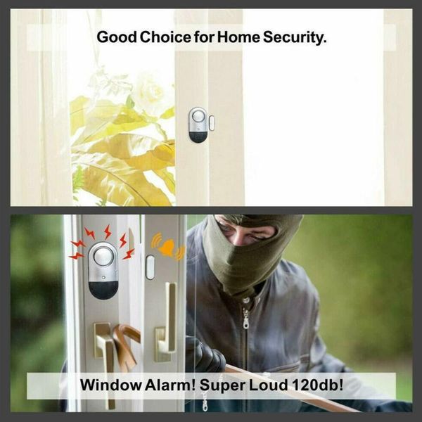 

detector home door window stick on burglar alarm security magnetic sensor warning antitheft battery powered system wireless1