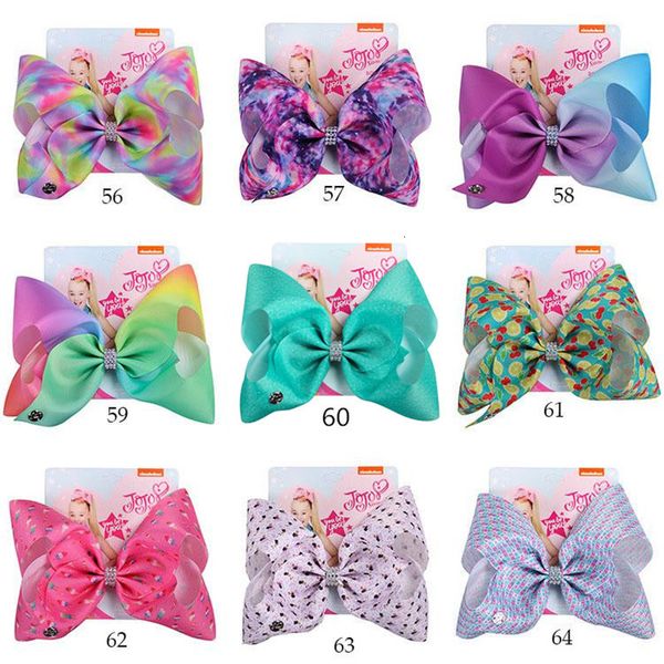 

bow 104colors baby girls mermaid clover dhl flamingo print accessories barrettes kids 8 inch headdress hair bows wi