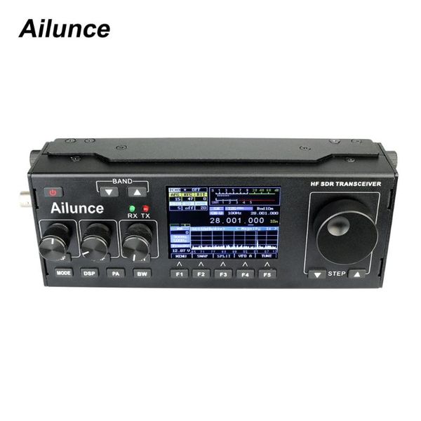 

walkie talkie ailunce hs1 hf sdr transceiver radio amateur tx 15w ham staion rx/tx: 0.5mhz-30mhz ssb(j3e), cw, am, fm, dv