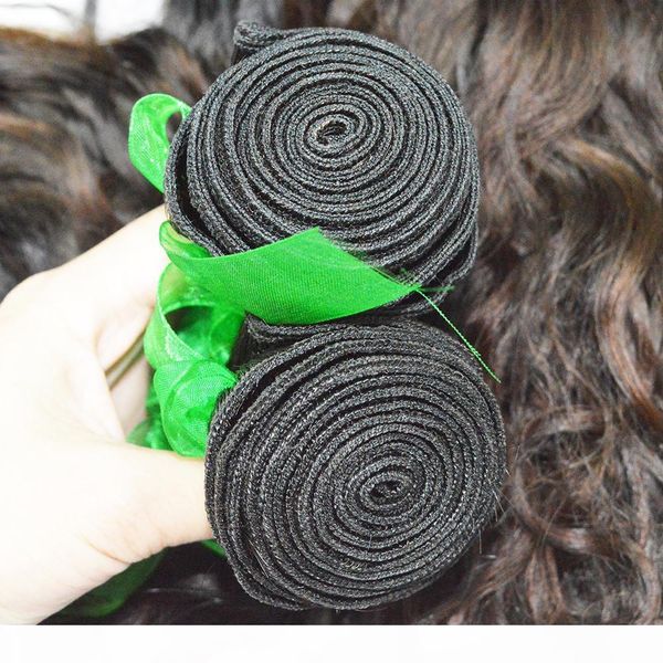 

peruvian water wave unprocessed human hair extensions 3pcs lot on sale, Black