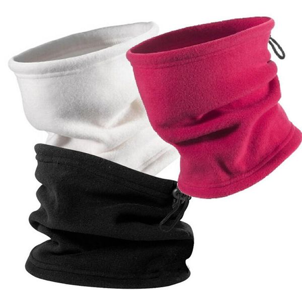 

outdoor warm mask without eaves cycling scarf fleece neck winter essential caps & masks, Black