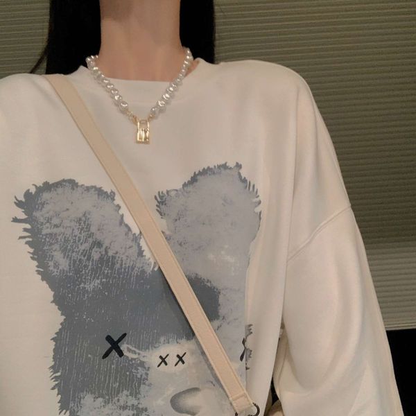 

foreign bf women's new style of autumn loose korean version ins super design, Black