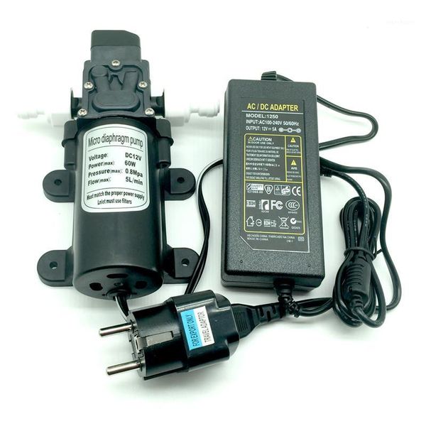 

c091 dc 12v motor micro diaphragm fine mist spray pump mini water pump with power supply and adapter1