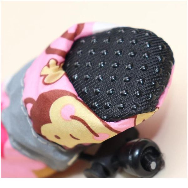 

4pcs waterproof winter pet dog shoes anti-slip rain snow boots footwear fleece warm for small cats puppy dog socks jlllqa